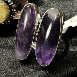 Elegant Purple Stone Women's Ring